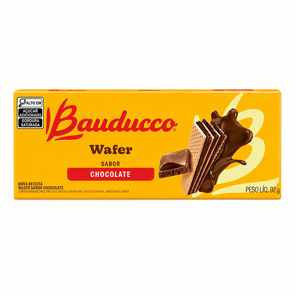 BISCOITO BAUDUCCO WAFER CHOCOLATE 92G