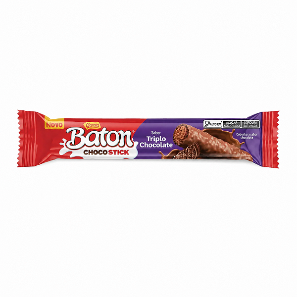 BOMBOM CHOCOSTICK BATON TRIPLO CHOCOLATE 26G