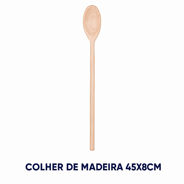 COLHER DE MADEIRA 45X8CM
