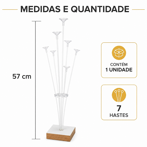 VARETA SUPORTE BALOES COM 7 HASTES - 604023