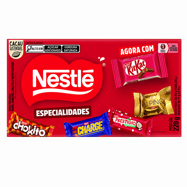 CAIXA BOMBOM NESTLE ESPECIALIDADES 220GR