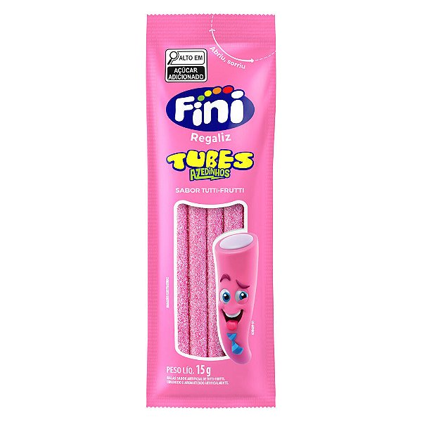 BALA FINI TUBES TUTTI FRUTTI AZEDINHOS 15GR