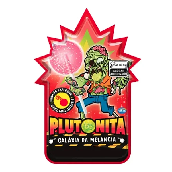 PIRULITO PLUTONITA EXPLODE NA BOCA MELANCIA 11G