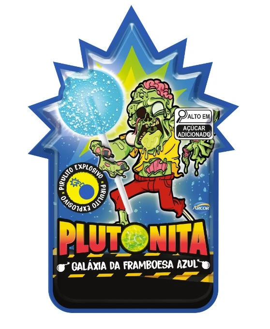PIRULITO PLUTONITA EXPLODE NA BOCA FRAMBOESA 11G UND