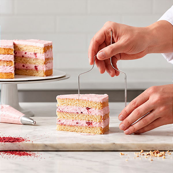 ESPATULA SLICE CAKE PARA FATIAS DE BOLOS 20X9CM EM ACRILICO