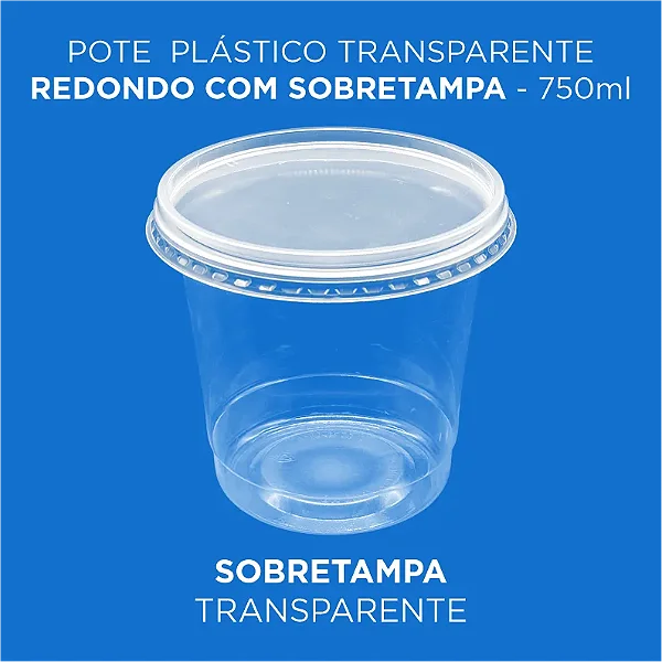 KIT 750ML POTE REDONDO SOBRE TPA PACOTE C/24UNIDADES