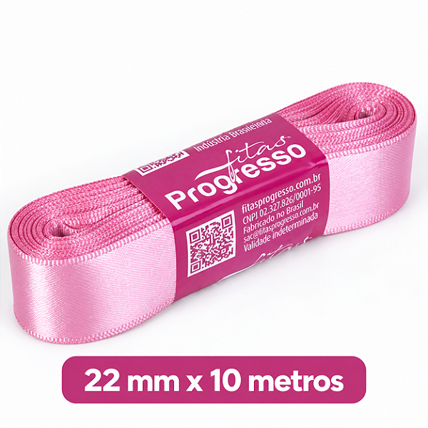 FITA CETIM ROSA MAGNOLIA 2101 22MM X 10 METROS