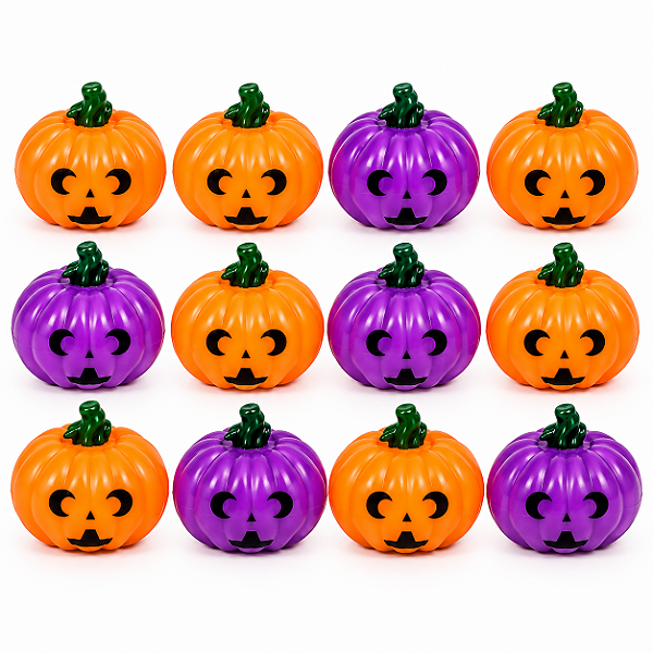 ENFEITE MINI ABOBORA HALLOWEEN C/12 UNIDADES SORTIDO