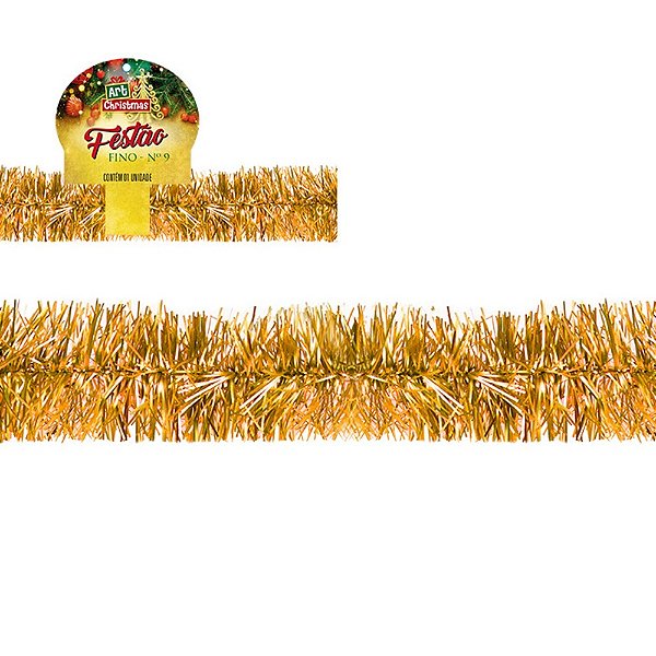 FESTAO DOURADO 9CM C/2 METROS