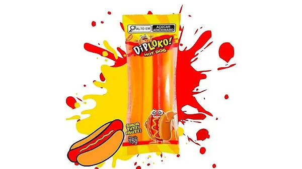 DIPLOKO HOT DOG GUMMY 15G UNIDADE