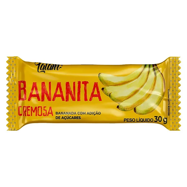 BANANITA CREMOSA COM AÇUCAR 30G UNIDADE