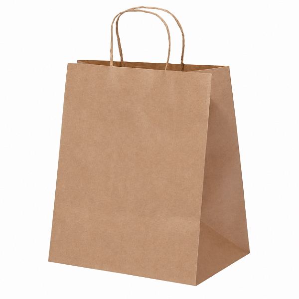 SACOLA PAPEL KRAFT NATURAL 22X13,5X29,5CM C/10 UND