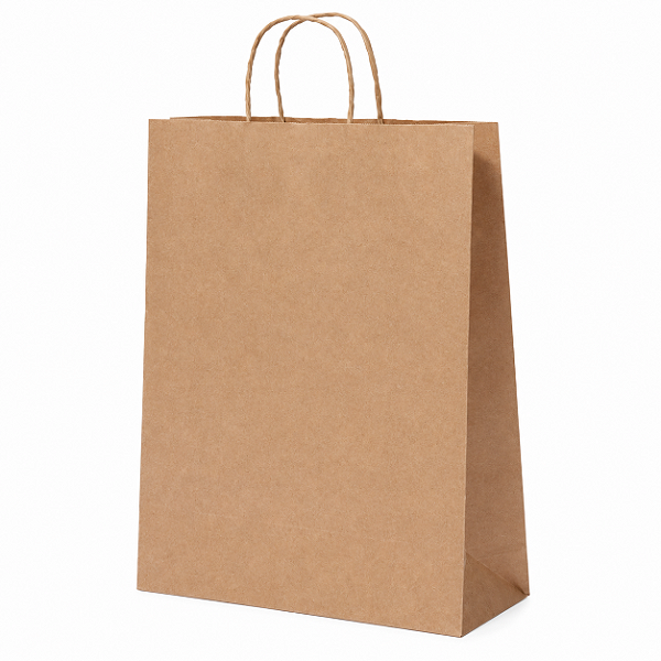 SACOLA PAPEL KRAFT NATURAL 30,5X11,5X38 COM 10 UNIDADES