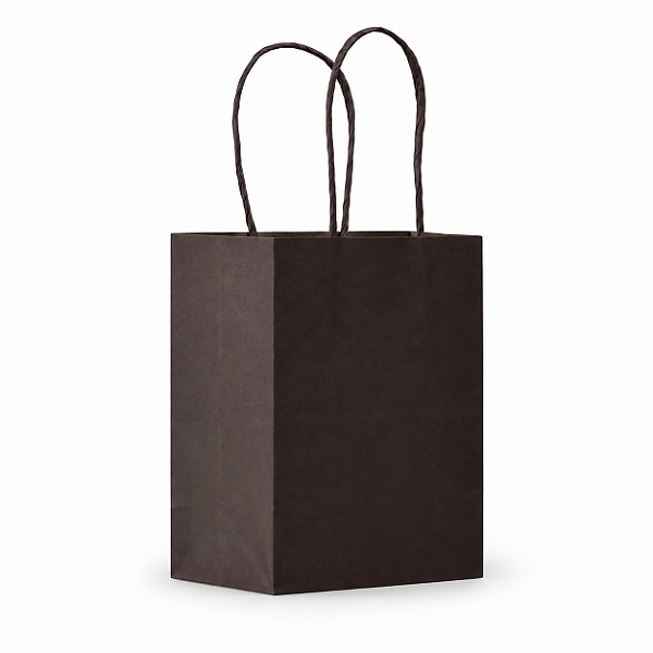 SACOLA PAPEL KRAFT MARROM 17,5X8,5X21,5CM C/10 UNIDADES
