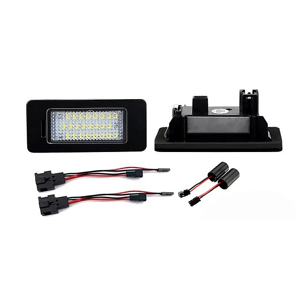 Par Luz De Placa Led Canbus Virtus Nivus T-cross Jetta Audi