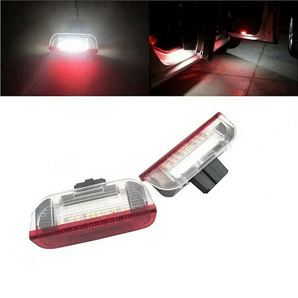 Lanterna Luz De Cortesia Porta Led Quadrada Vw