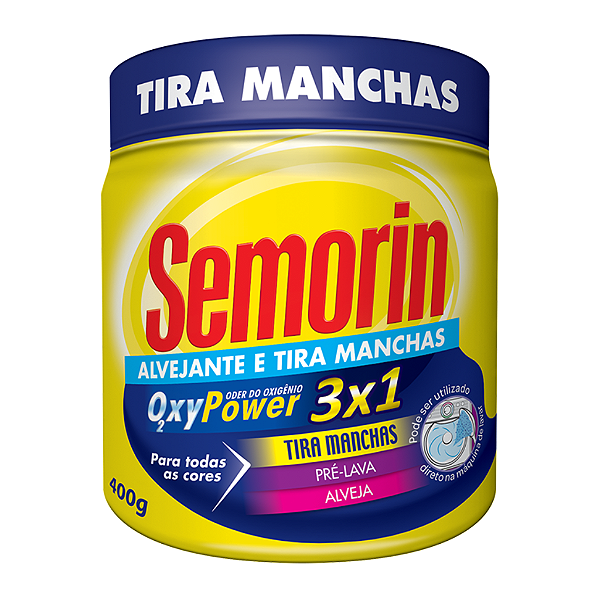 Alvejante Sem Cloro Em Pó Oxy Power Semorin 400g