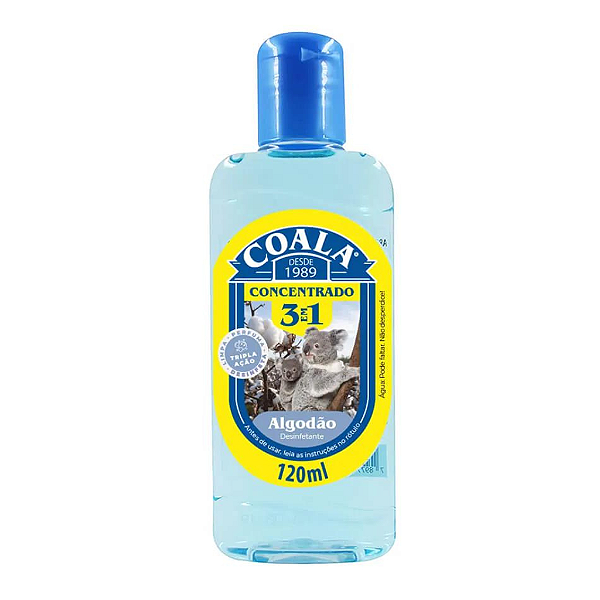 Desinfetante Concentrado 3em1 Algodão Coala 120ml