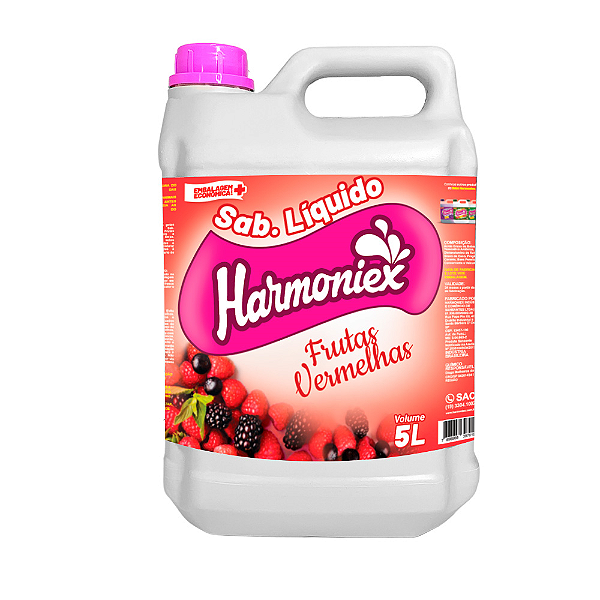 Sabonete Liquido Frutas Vermelhas 5L Harmoniex