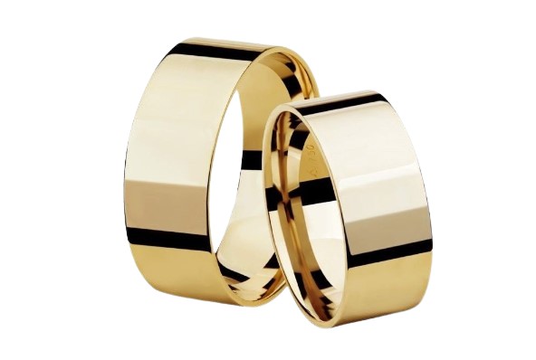 Aliança de Ouro Love Eterno