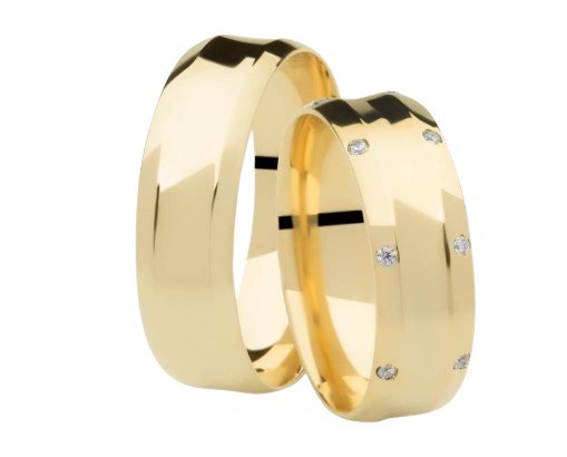 Aliança de Ouro Master Love Diamond