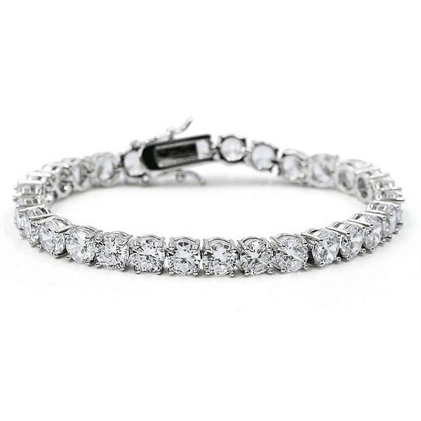 Pulseira Riviera Infinity Prata com Brilhante