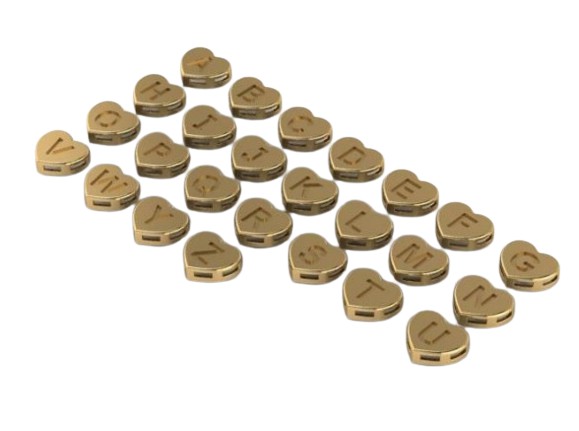 Pingente Coração Com Letras