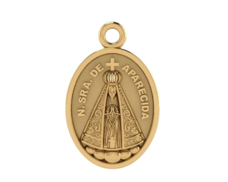 Pingente Nossa Senhora Ouro Amarelo