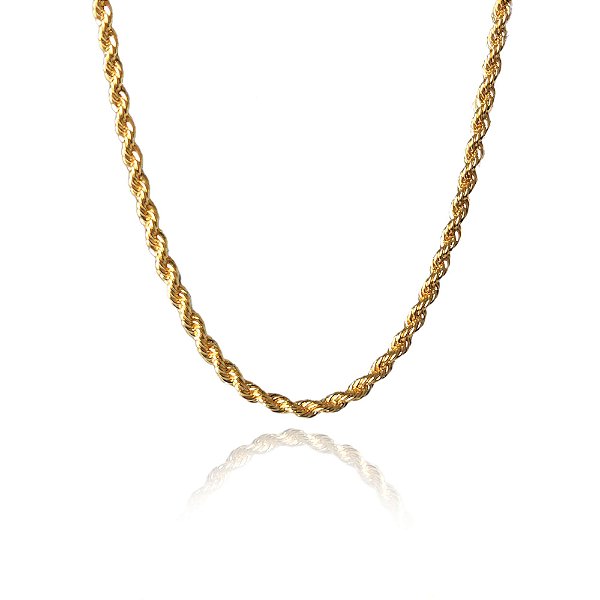 Pulseira Cordão Baiano 3,0 Banho de Ouro 18k