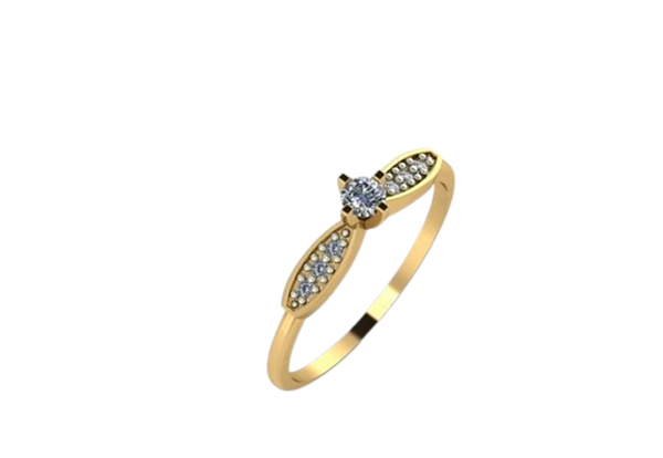 Anel Aurelia de Ouro