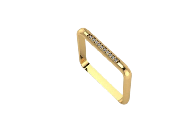 Anel Quadrado Infinity Lover