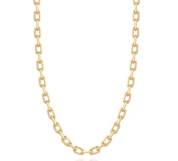 Corrente Malha Cartier Em Ouro Amarelo 18k - 60 Cm