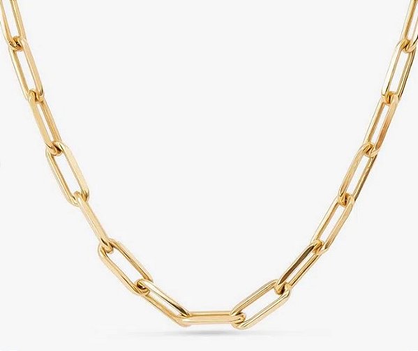 Corrente Malha Cartier Em Ouro Amarelo 18k - 45cm