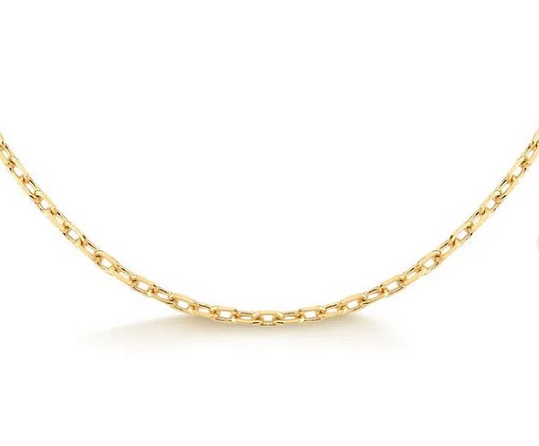 Corrente Malha Cartier Em Ouro Amarelo 18k - 70 Cm