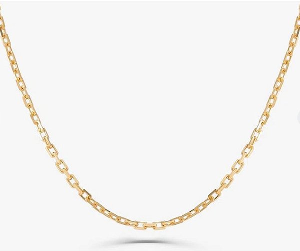 Corrente Malha Cartier Em Ouro Amarelo 18k - 45 Cm