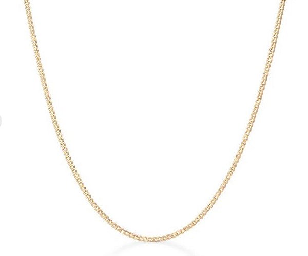 Corrente Malha Grumet Em Ouro Amarelo 18k - 40 Cm