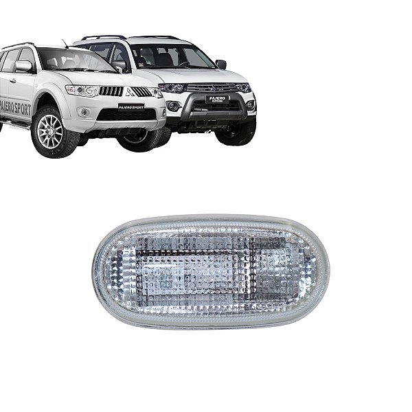 Lanterna Pisca Seta Lateral Cristal Com LED Mitsubishi L200 Triton Pajero  TR4 Dakar Sport Outdoor 2007 A 2015 - Puma Auto Parts