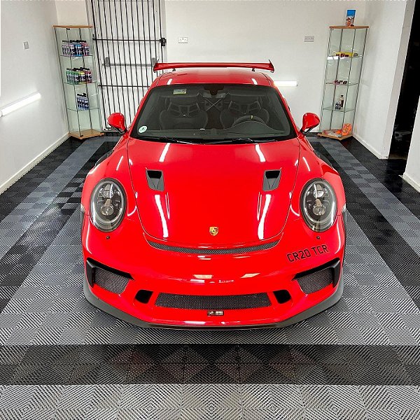 Piso Plástico Modular Automotivo - Preto - 33x33cm