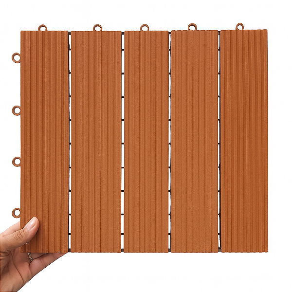 KIT 10 DECK MODULAR PLASTICO DE ALTA RESISTENCIA 30X30X2,0 CM