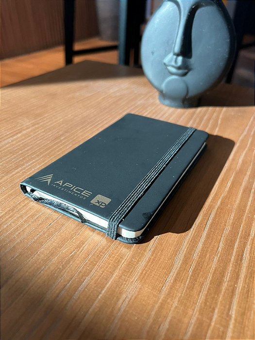 Mini moleskine com pauta