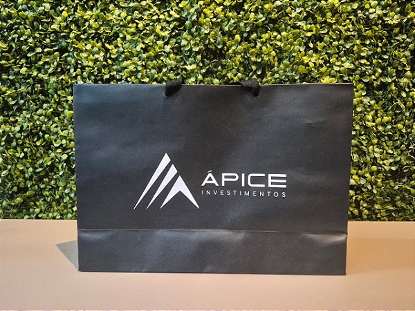 Sacolas de papel, embalagem para presente M PRETA