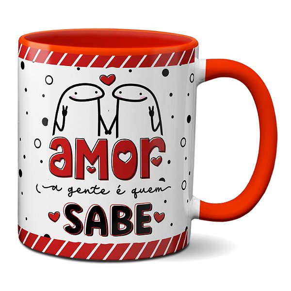 Caneca Flork Namorados Apaixonados Amor A Gente É Quem Sabe