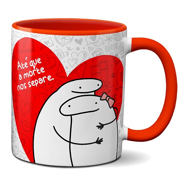 Caneca Flork Namorados Apaixonado Até Que A Morte Nos Separe
