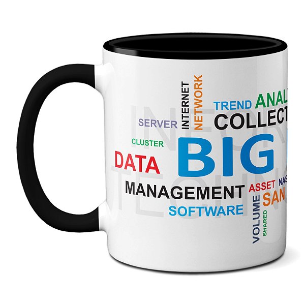 Caneca Big Data Presente Criativo Personalizado TI
