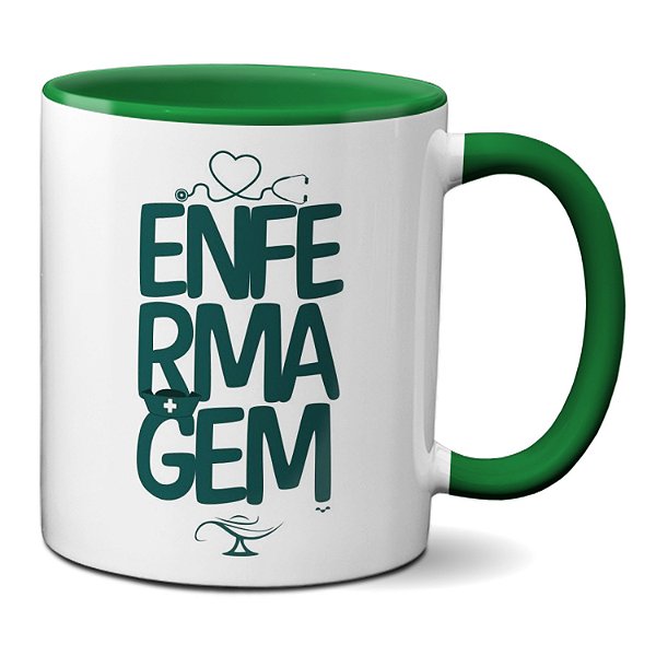 Caneca Enfermagem Presente Criativo Profissões