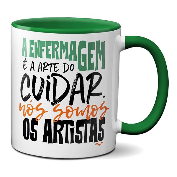 Caneca Enfermagem a Arte de Cuidar Presente Profissões
