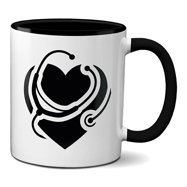 Caneca Presente Medicina Cardiologista Médico Personalizado