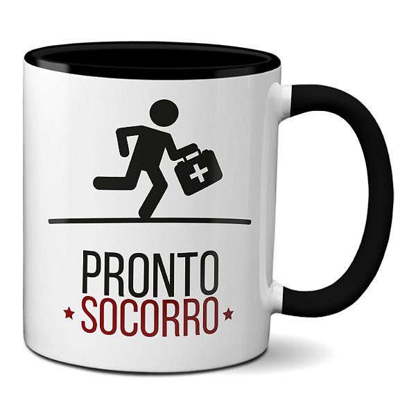 Caneca Pronto Socorro Presente Médico Plantonista Hospital