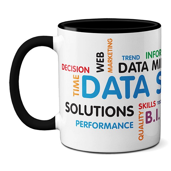 Caneca Data Science Presente Criativo TI Personalizado