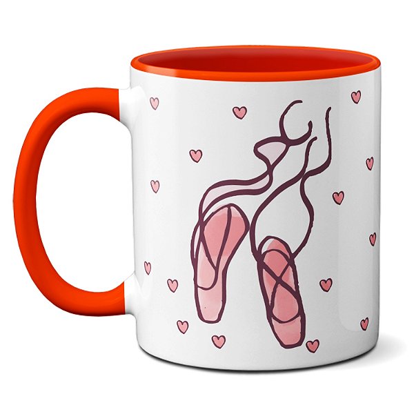Caneca Balé Dança Bendito Seja o Pliê Presente Bailarina